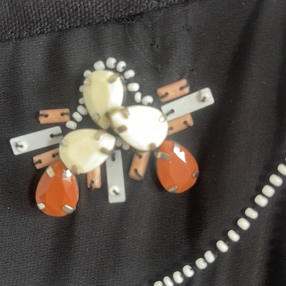 H&M Jeweled & Embroidered Black Skirt - Picture 3 of 9